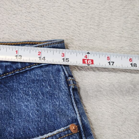 Levis 501 Jeans Original Fit High Rise Medium Wash Button Fly Womens 30 X 30 - Picture 10 of 13